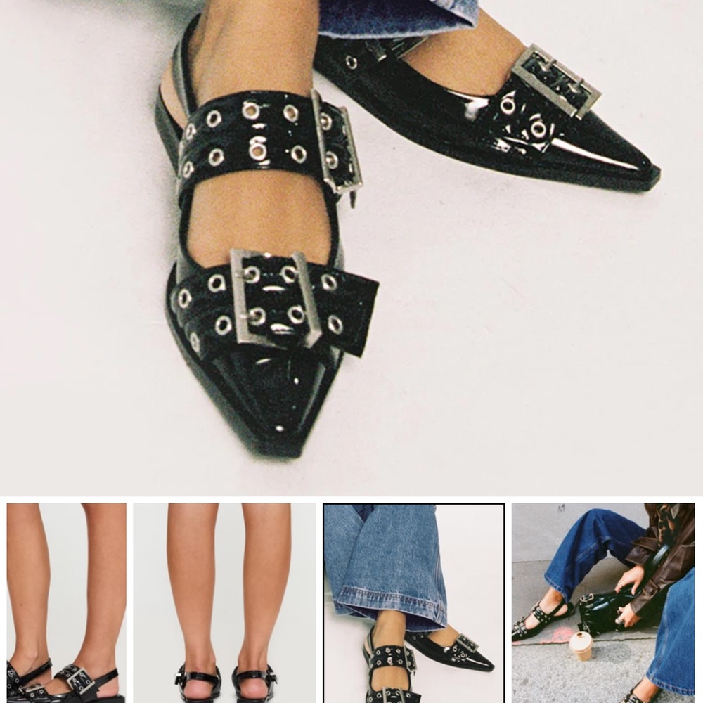THERAPY MATILDA FLATS BLACK PATENT